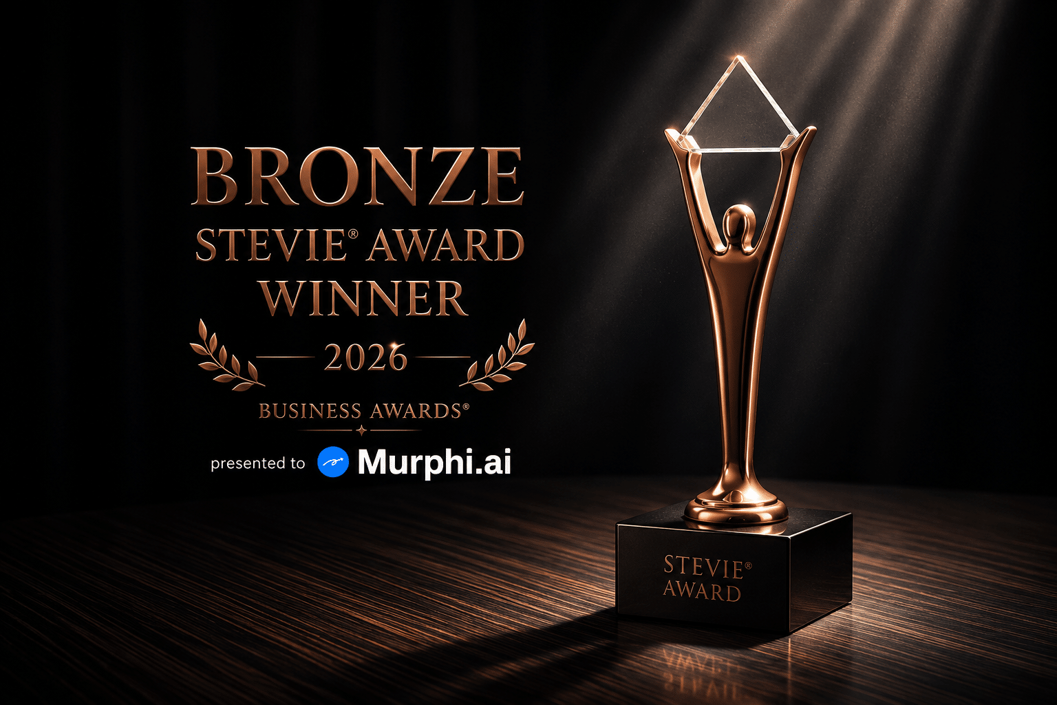 Murphi.ai wins the Bronze Stevie Award for AI in Healthcare Achievement